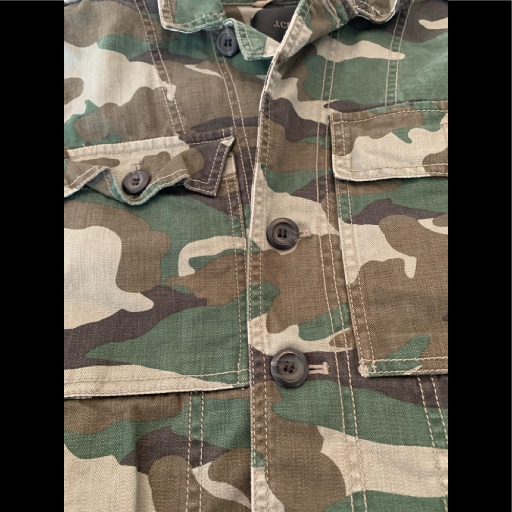 Mens  Jcrew Camo Jacket - Picture 2 of 4